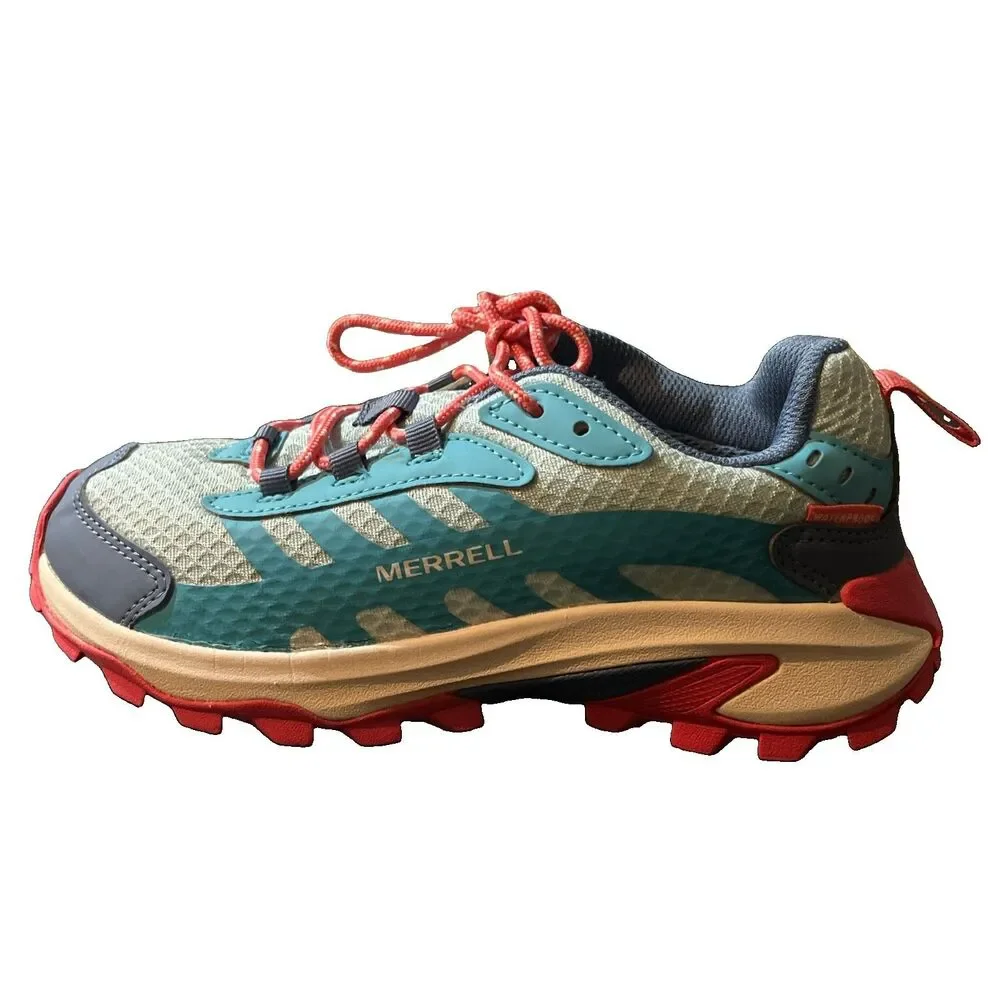 Merrell Trail Hiking Shoes Women 4 Blue Coral Excellent Waterproof FloatPro MK16